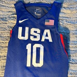 Nike USA Basketball Jersey - Blue with Red Accents